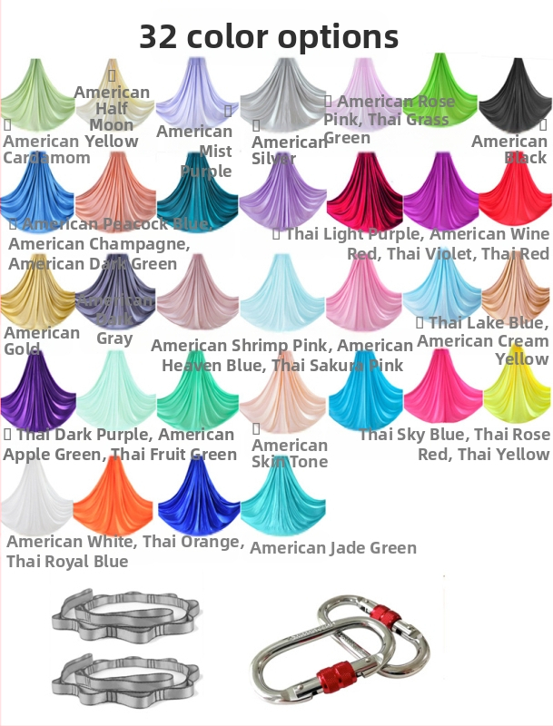 4 m kõrgmäestiku õhujooga võrkkiik koduseks kasutamiseks keskmise suurusega elastne rihmaga rihmaga jooga venitusvöö joogastuudio ülikond