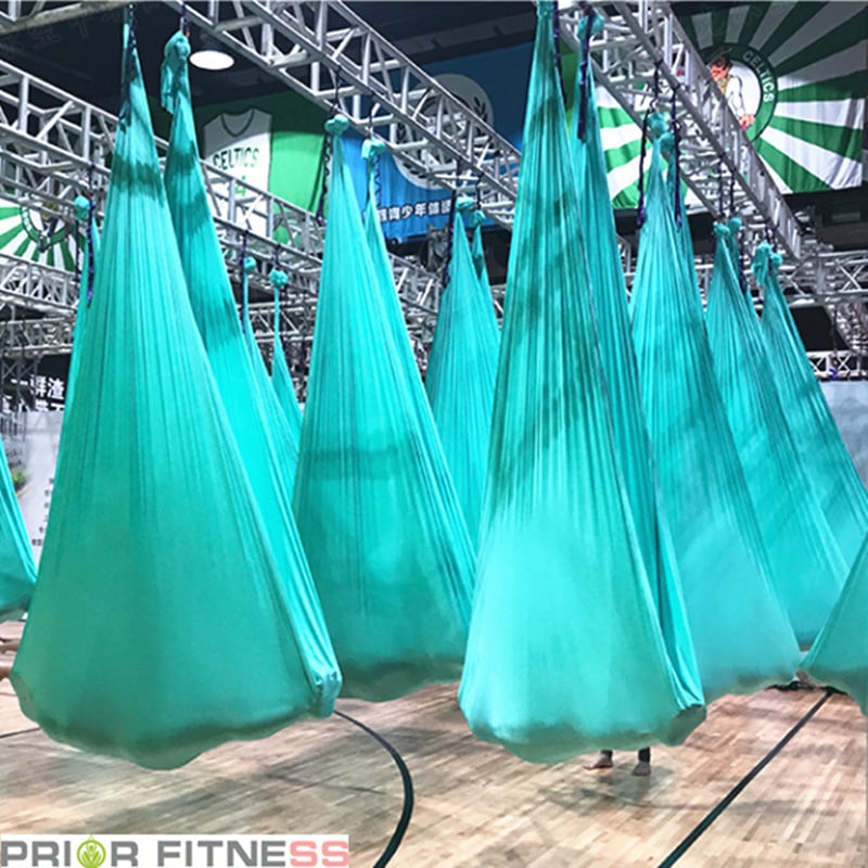 Hamac de yoga aerian de mare altitudine de 4 m, pentru acasă, curea elastică medie, curea extensibilă pentru yoga, costum de studio de yoga