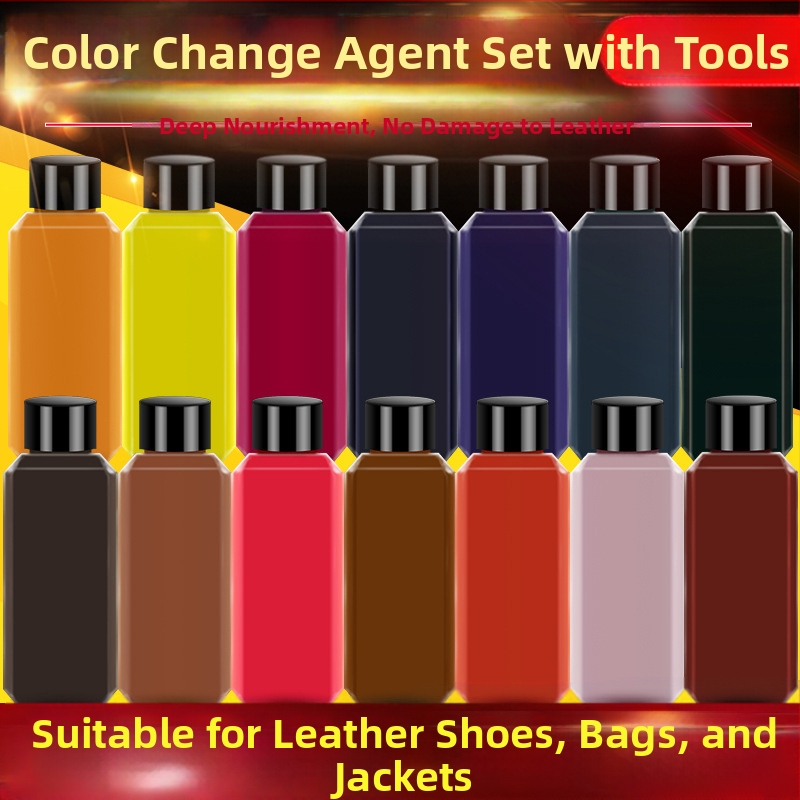 EIDECHSE Комплект за смяна на цвят, кожена чанта за диван, дрехи, яке и обувки, допълнение за смяна на цвят, реновирана цветна боя