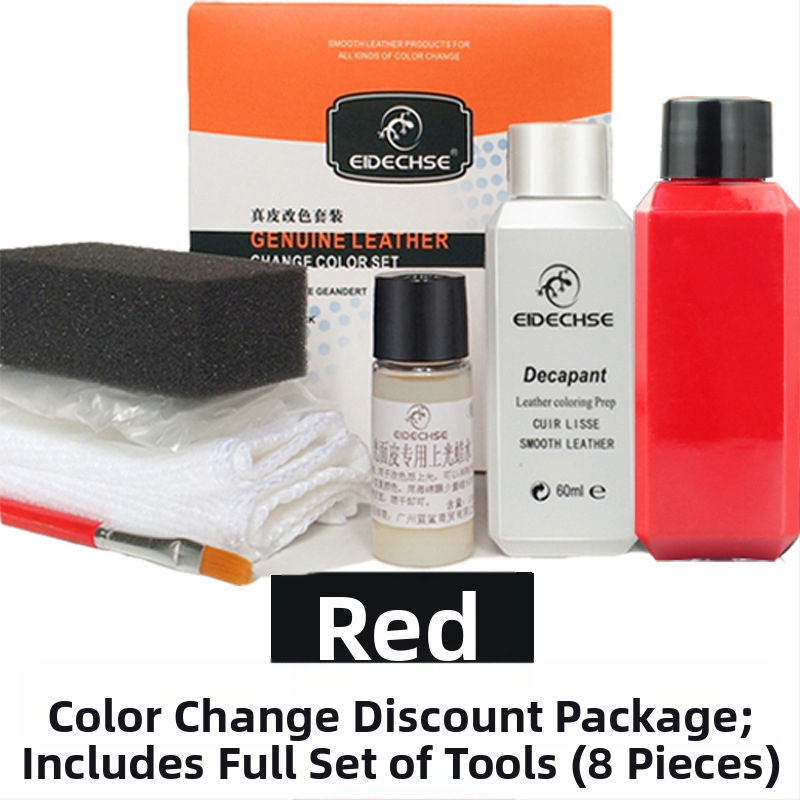EIDECHSE Комплект за смяна на цвят, кожена чанта за диван, дрехи, яке и обувки, допълнение за смяна на цвят, реновирана цветна боя