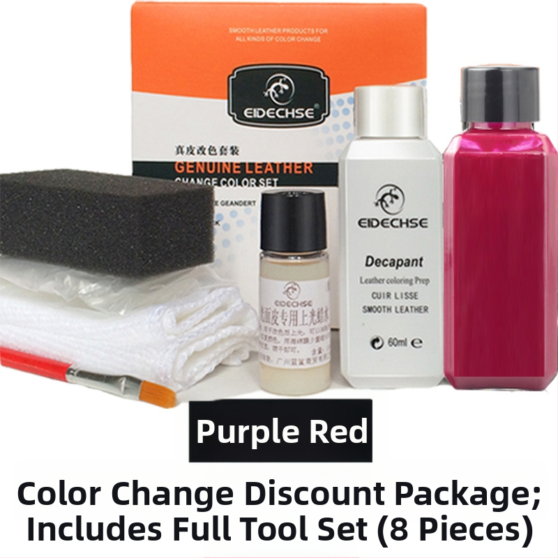EIDECHSE Комплект за смяна на цвят, кожена чанта за диван, дрехи, яке и обувки, допълнение за смяна на цвят, реновирана цветна боя