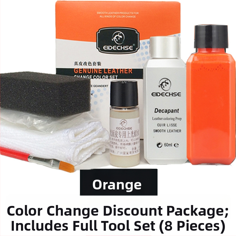 EIDECHSE Комплект за смяна на цвят, кожена чанта за диван, дрехи, яке и обувки, допълнение за смяна на цвят, реновирана цветна боя