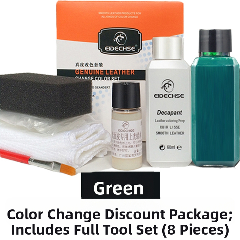 EIDECHSE Комплект за смяна на цвят, кожена чанта за диван, дрехи, яке и обувки, допълнение за смяна на цвят, реновирана цветна боя