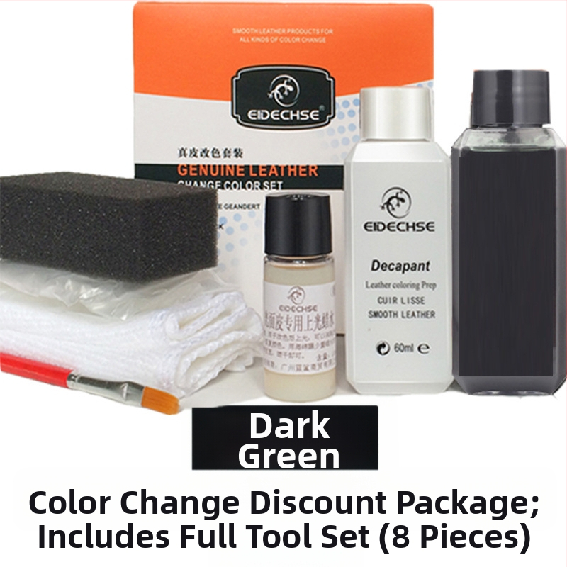 EIDECHSE Комплект за смяна на цвят, кожена чанта за диван, дрехи, яке и обувки, допълнение за смяна на цвят, реновирана цветна боя