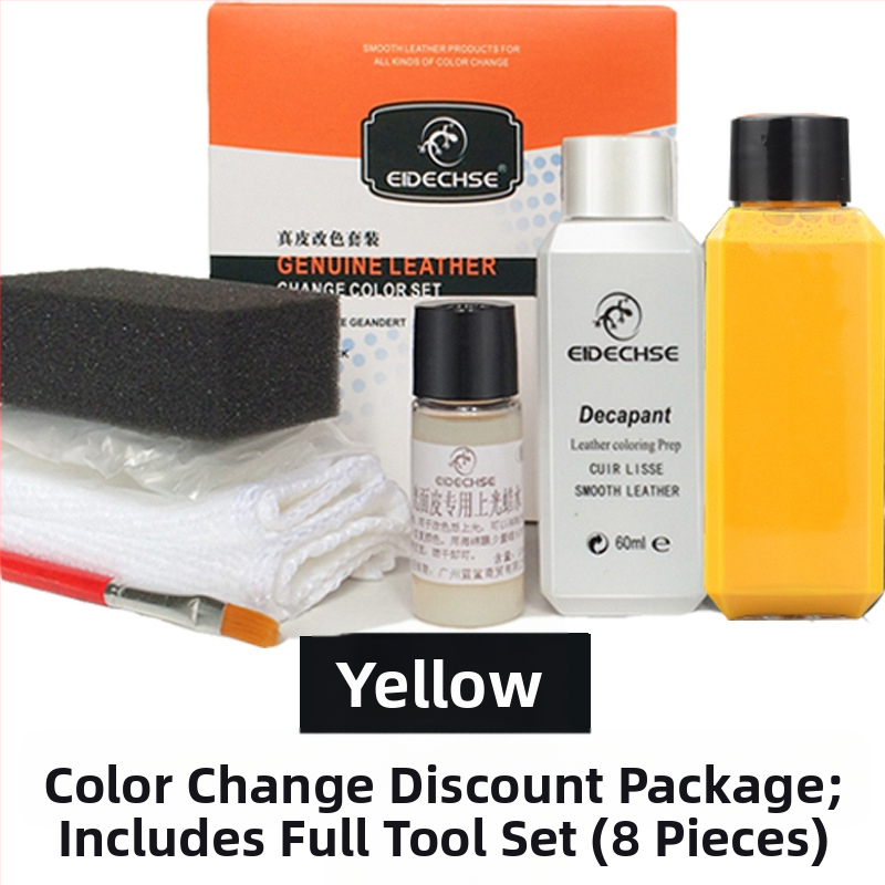 EIDECHSE Комплект за смяна на цвят, кожена чанта за диван, дрехи, яке и обувки, допълнение за смяна на цвят, реновирана цветна боя