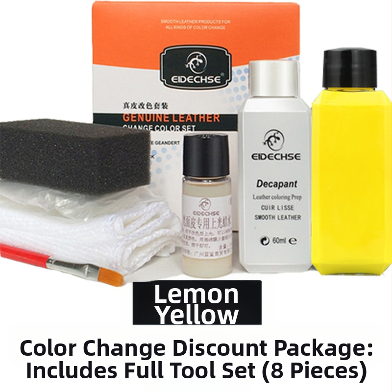EIDECHSE Комплект за смяна на цвят, кожена чанта за диван, дрехи, яке и обувки, допълнение за смяна на цвят, реновирана цветна боя