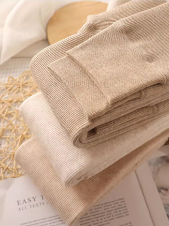 Kokvilnas vertikāli svītrainas japāņu stila zeķubikses sievietēm, rudens un ziemas, viegla kompresija, slaidinošas legingas, virsdrēbes, biezas, siltas, īsas bikses