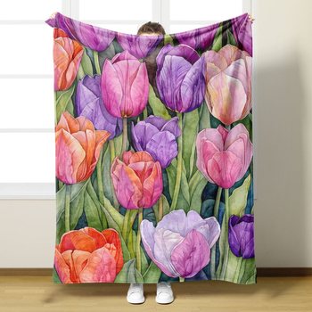 Lilleline kõrglahutusega digitaalne flanelltrükiga visketekk, konditsioneeriga tekk, väike visketekk, diivanitekk