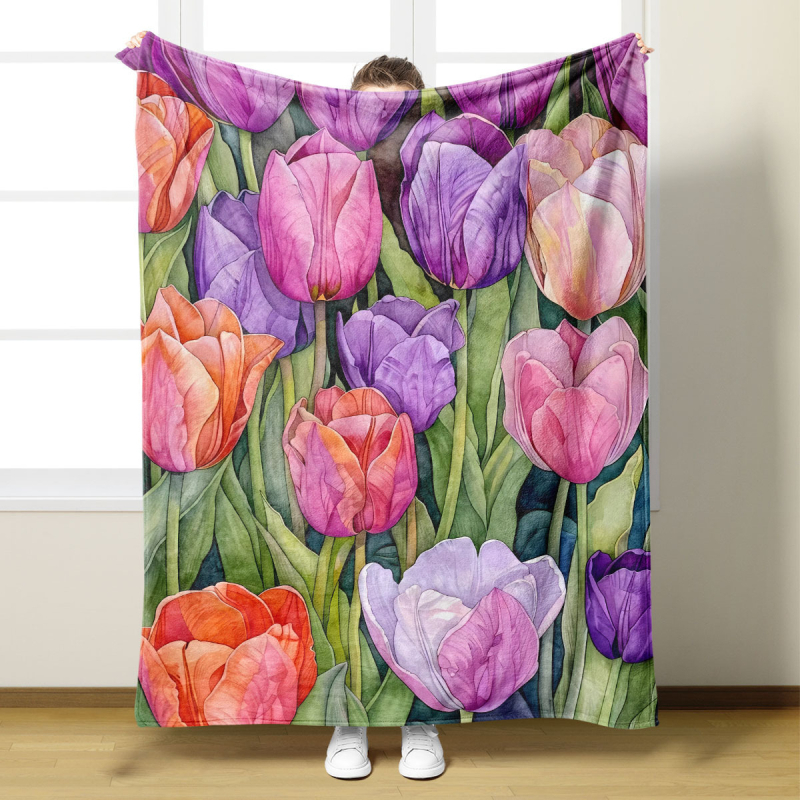 Lilleline kõrglahutusega digitaalne flanelltrükiga visketekk, konditsioneeriga tekk, väike visketekk, diivanitekk