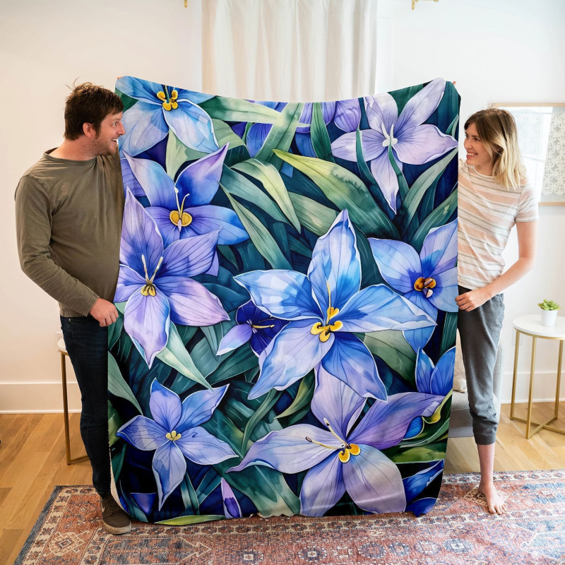 Lilleline kõrglahutusega digitaalne flanelltrükiga visketekk, konditsioneeriga tekk, väike visketekk, diivanitekk