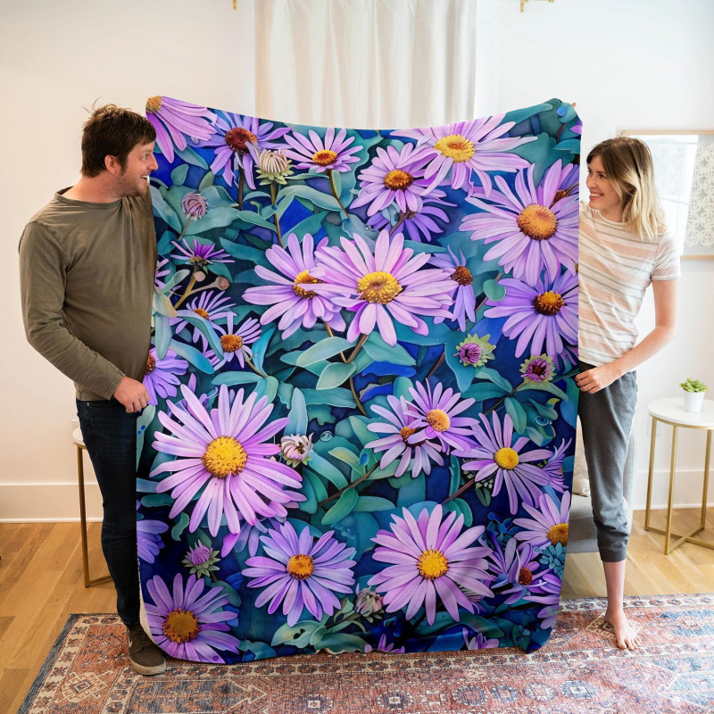 Lilleline kõrglahutusega digitaalne flanelltrükiga visketekk, konditsioneeriga tekk, väike visketekk, diivanitekk