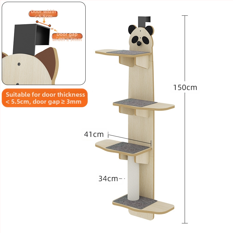 Kačių laipiojimo stovas, sieninis, mažas, netuščias, pakabinamas prie sienos, medžio masyvo, kačių laipiojimo stovas, buitiniai kačių žaislai, kačių baldai, papuošalai