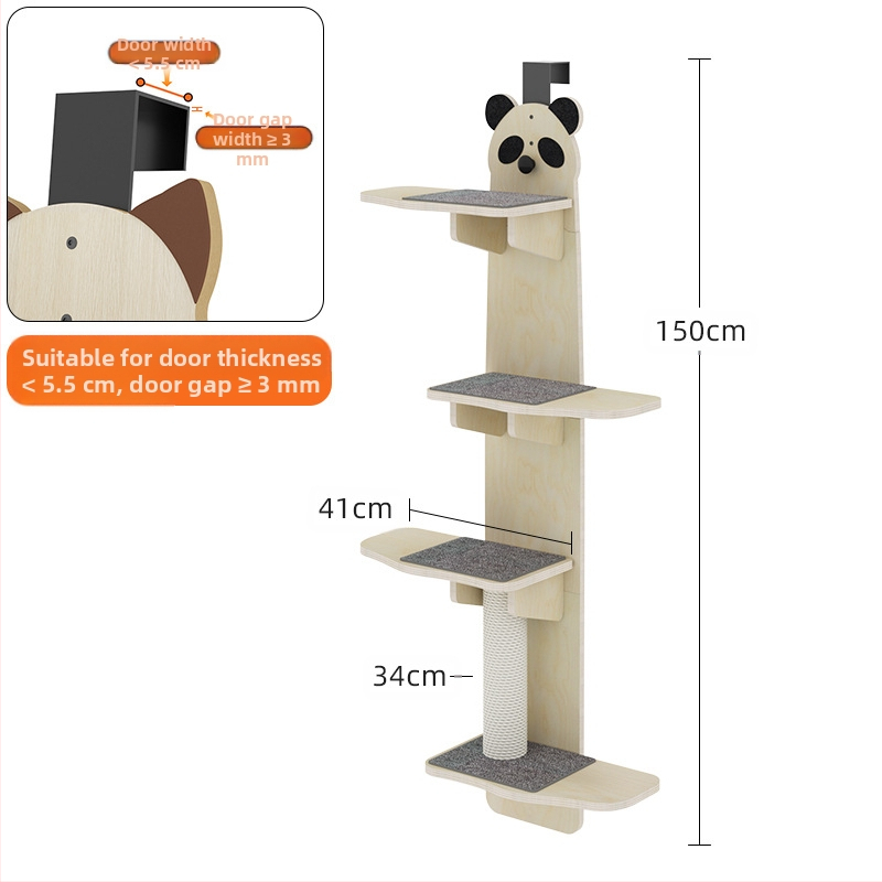 Kačių laipiojimo stovas, sieninis, mažas, netuščias, pakabinamas prie sienos, medžio masyvo, kačių laipiojimo stovas, buitiniai kačių žaislai, kačių baldai, papuošalai