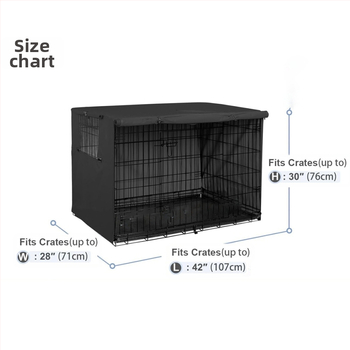 Κάλυμμα κλουβιού σκύλου Amazon για διασυνοριακή χρήση, ανθεκτικό κάλυμμα κλουβιού σκύλου από ύφασμα Oxford για εξωτερικούς χώρους, κάλυμμα σιδερένιου κλουβιού, αντιανεμικό, βροχή, χιόνι και σκόνη