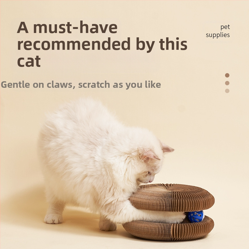 Дъска за драскане с органна котка, трансформираща се играчка за котки с камбанка, шлифоваща котешка лапа, рамка за катерене за котки, гофрирана хартия, самозалепващо се, устойчиво на надраскване, котешко гнездо