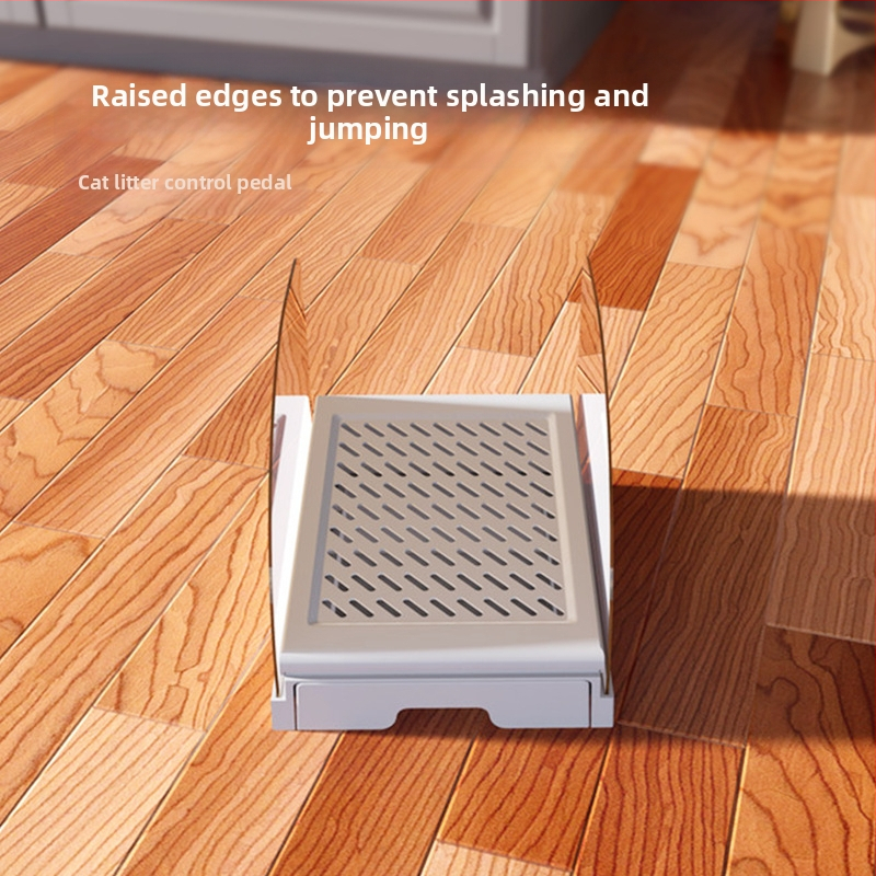 Žemo profilio kačių kopėčios kačiukams, apsaugantis nuo sekimo, kačių tualeto kojų valymo kilimėlis, šiukšlių kontrolės platforma, šiukšlių kontrolės įrankis augintiniams