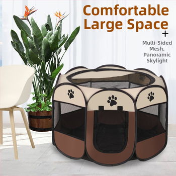 Šator za kućne ljubimce, osmerokutna ograda za mačke, sklopivi kavez za mačke, ekstra veliko kućno gnijezdo za mačke, univerzalna proizvodnja mačaka