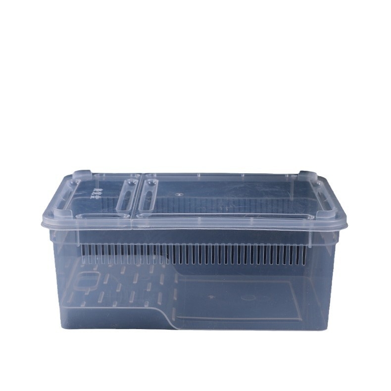 Фабрика на едро кутия за хранене на влечуги, домашни любимци, охлюви, пълзящи кутии за домашни любимци, рак-отшелник, рогата жаба, гущер, кутия за насекоми, пълзящи кутии за домашни любимци