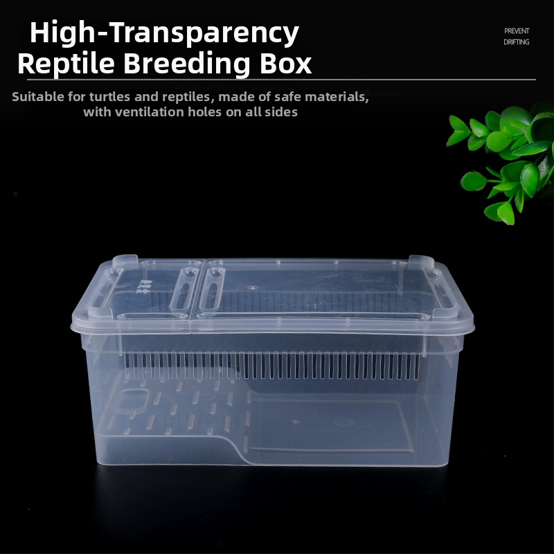 Фабрика на едро кутия за хранене на влечуги, домашни любимци, охлюви, пълзящи кутии за домашни любимци, рак-отшелник, рогата жаба, гущер, кутия за насекоми, пълзящи кутии за домашни любимци