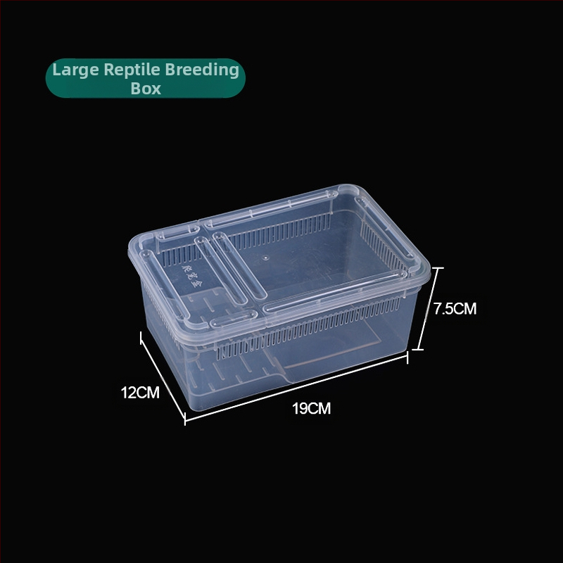 Фабрика на едро кутия за хранене на влечуги, домашни любимци, охлюви, пълзящи кутии за домашни любимци, рак-отшелник, рогата жаба, гущер, кутия за насекоми, пълзящи кутии за домашни любимци