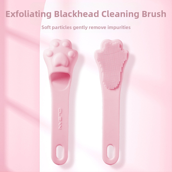 Piiriülene kuummüük kassiküünisega näopesuhari ninatiivaga ninapea hari pooride puhastamiseks pehme karvapuhastushari pehme sõrmehari