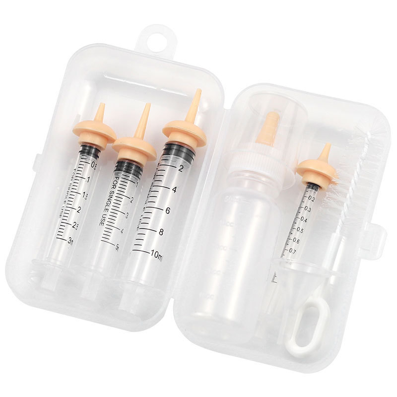 Kisállat gyógyszeradagoló palack kiscica kölyökkutya palack univerzális gyógyszeradagoló cseppentő mellbimbó újszülött kiscica etető kellékek