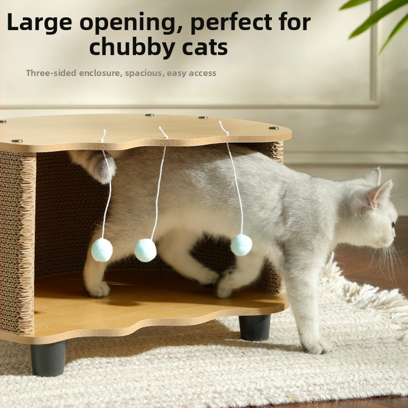 Nové škrabadlo pre mačky v tvare vaječnej škrupiny, mačacie hniezdo, integrovaný konferenčný stolík do obývačky, univerzálna odolná a pohŕdavá hračka pre mačky