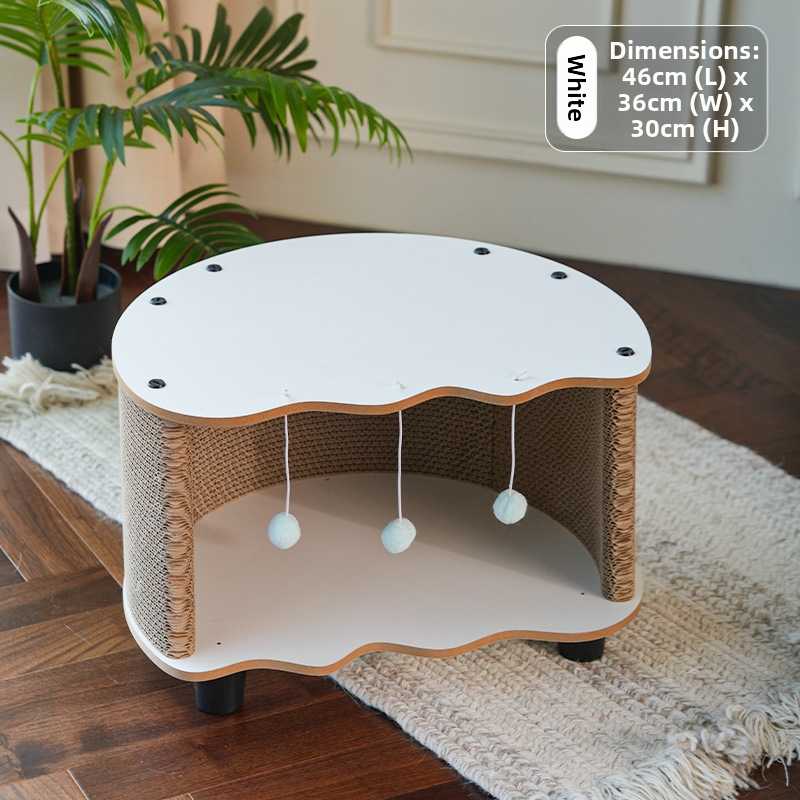 Nova daska za grebanje mačaka u obliku ljuske jajeta, mačje gnijezdo, integrirani stolić za kavu za dnevni boravak, univerzalna igračka otporna na habanje i prezriva za mačke