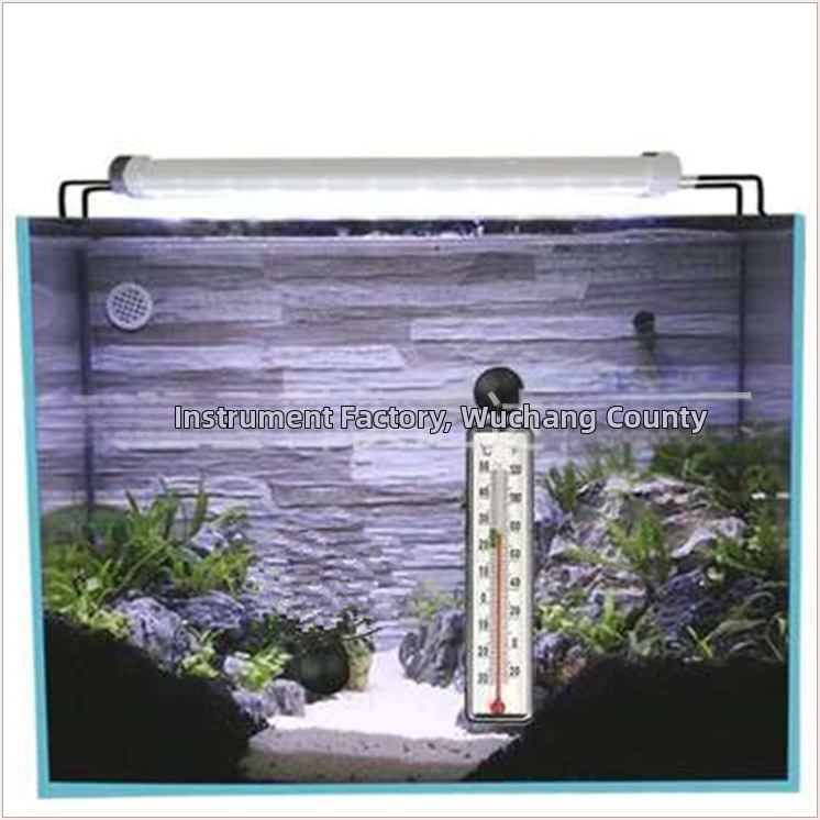 Термометър за аквариум против сблъсък, измервател на температурата на водата, термометър за гмуркане с вградена вендуза, термометър за аквариум с висока прецизност