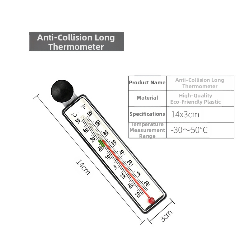 Termometru anticoliziune pentru acvariu, contor de temperatură a apei, termometru de scufundări, termometru cu ventuză încorporat, termometru de înaltă precizie pentru acvariu