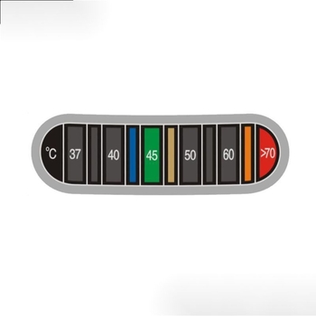 Temperatūras krāsas maiņas displeja uzlīme Temperatūras mērīšanas karte Induktīvās krāsas maiņas uzlīme Termometrs Kafijas kanna Termoskrūze Piena pudele