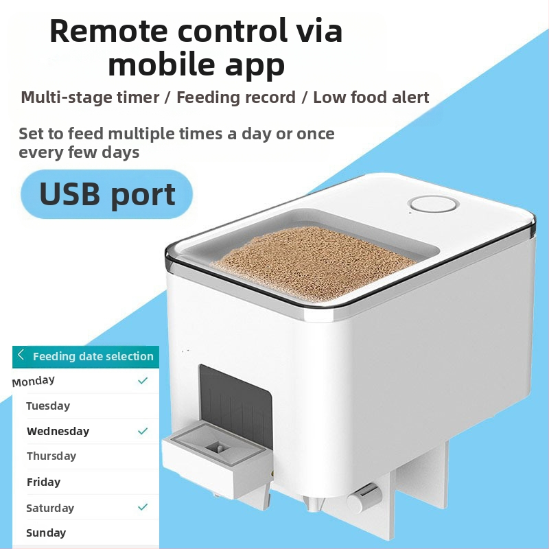 Automatinis žuvų tiektuvas guppy mažas intelektualus šėrimo tiektuvas žuvų bakas laikas žuvų maistas tropinės žuvys mini mažos žuvys