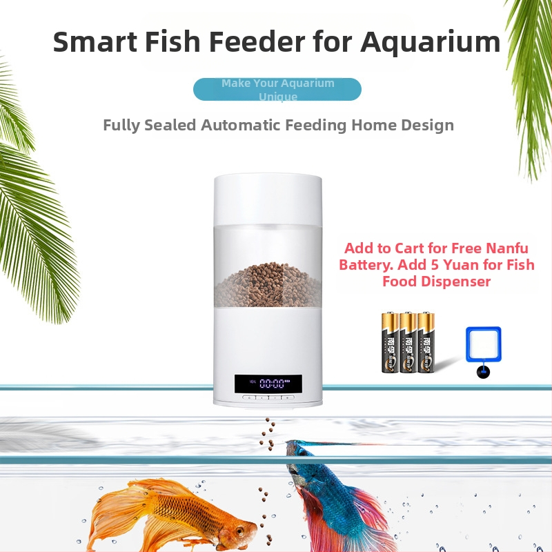 Automatinis žuvų tiektuvas guppy mažas intelektualus šėrimo tiektuvas žuvų bakas laikas žuvų maistas tropinės žuvys mini mažos žuvys