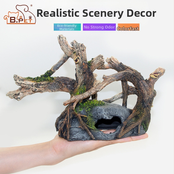 Rūpnīcas vairumtirdzniecības akvārija zivju tvertnes ainavu veidošanas zivju tvertnes dekorēšana krūmu simulācija krūmu rotājumi zivis un garneles Shelter House