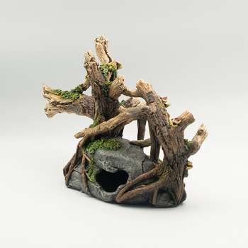 Rūpnīcas vairumtirdzniecības akvārija zivju tvertnes ainavu veidošanas zivju tvertnes dekorēšana krūmu simulācija krūmu rotājumi zivis un garneles Shelter House