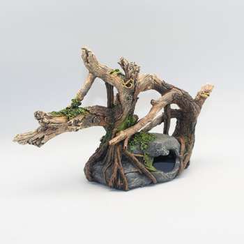 Rūpnīcas vairumtirdzniecības akvārija zivju tvertnes ainavu veidošanas zivju tvertnes dekorēšana krūmu simulācija krūmu rotājumi zivis un garneles Shelter House