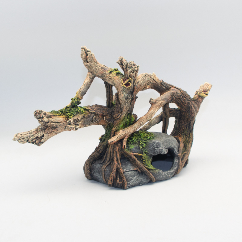 Rūpnīcas vairumtirdzniecības akvārija zivju tvertnes ainavu veidošanas zivju tvertnes dekorēšana krūmu simulācija krūmu rotājumi zivis un garneles Shelter House