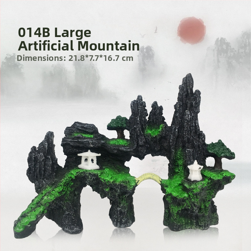 Горещ планински камък за аквариум, озеленяване, декоративен алпинеум, симулация на смола, аквариум, декорация, орнаменти, фабрика, директна доставка
