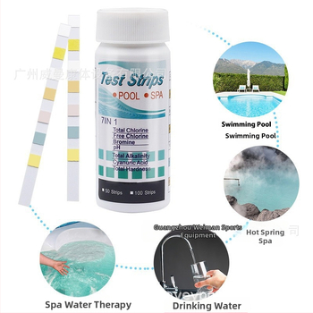 Tiesioginiai gamykliniai pardavimai 7 viename baseino bandymo popierius pH bandymo popierius vandens kokybės bandymo popierius likutinio chloro pH vandens kokybės bandymo juostelė