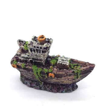 Piraadilaev/Akvaarium Haljastus/Kalapaak Klaasist akvaarium Haljastus/Peidumaja/Mängumaja/Vaigust paat Väike paat