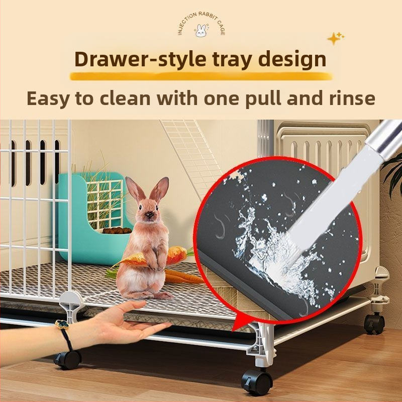 Trušu būris mājsaimniecībai Īpaši liels divslāņu iekštelpu speciāls automātisks mēslu tīrīšanas holandiešu cūku būris Divslāņu platforma Maza villa