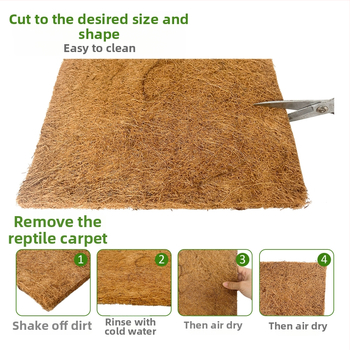 Kokosų palmių šilko augalo kvadratinis vandeniui atsparus antifrizas vištienos lizdas naminių gyvūnėlių lizdas rudas kilimėlis kiaušinių lizdo kilimėlis balandžių gyvūnų pluošto kilimėlis