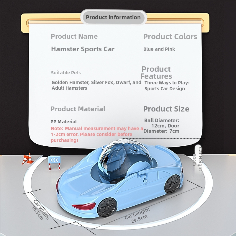 Žiurkėno sportinis automobilis Žaislas Auksinis lokys Bėgimo kamuolys Ypač didelis žiurkėno volelis Mažas augintinis Bėgimo ratas Žiurkėno bėgimo automobilis