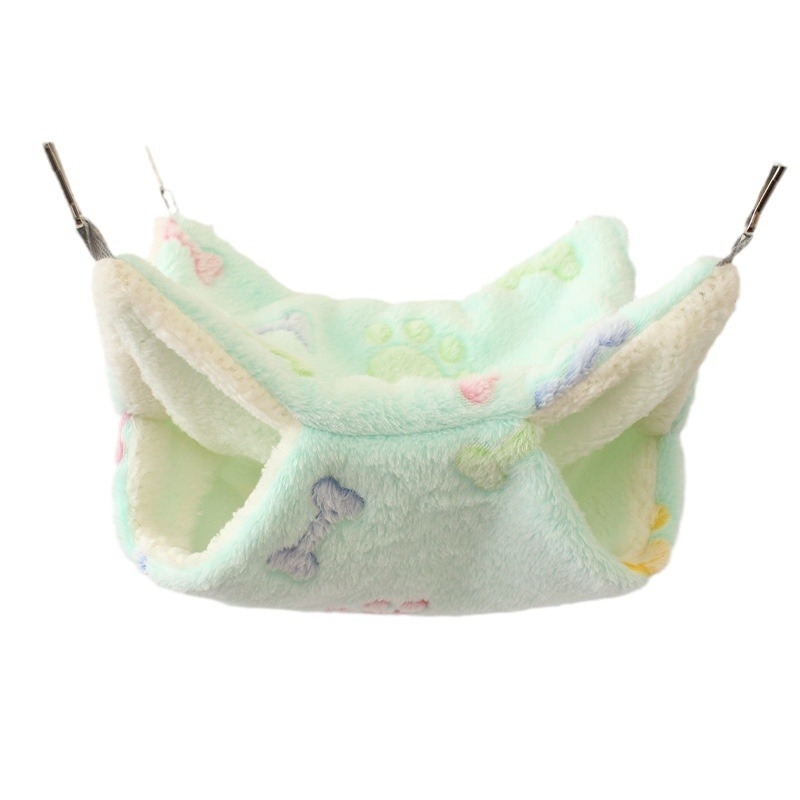 Hamac mic pentru animale de companie, sac de miere, sandwich cu scorpie, hamac agățat pentru veveriță, sac de dormit dublu strat cald, hamac de toamnă și iarnă cu căptușeală din fleece pentru veveriță