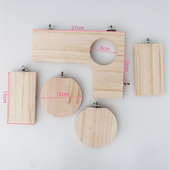 5-osaline hamster Totoro orava meekott pedaali hüppelaua pedaali paksendatud männi närimiskindel tehase hulgimüük