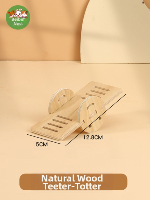Zelta lāča mazā kāmīša platforma, kāpšanas kāpnes, kāpņu mēbeles, būra piederumi, ainavu rotaļlietas, dzīvības preces