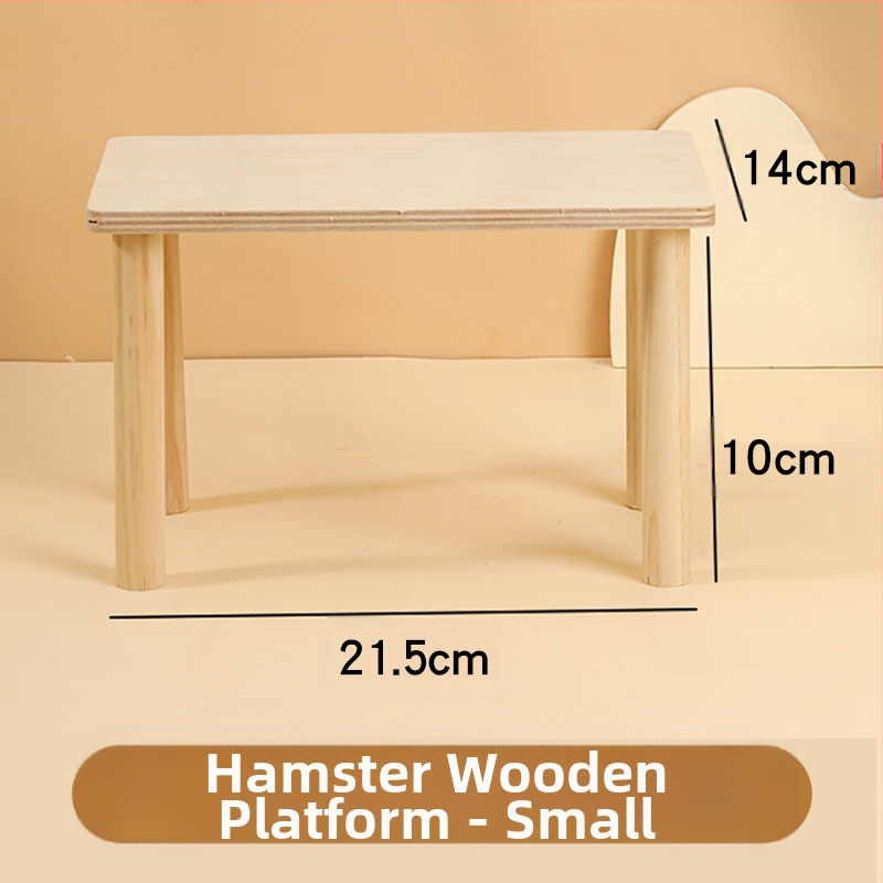 Zelta lāča mazā kāmīša platforma, kāpšanas kāpnes, kāpņu mēbeles, būra piederumi, ainavu rotaļlietas, dzīvības preces
