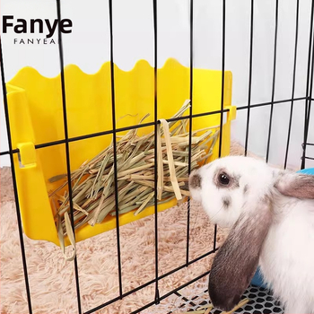 Besplatna dostava/10Y Zdjela za hranu za kućne ljubimce/Zec A144 - Hranilica za travu s ugrađenom posudom za hranu za zamorce