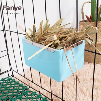 Δωρεάν αποστολή/Μπολ τροφής για κατοικίδια 10 ετών/Κουνέλι A144- Ταΐστρα χόρτου με ενσωματωμένο δοχείο τροφής για ινδικά χοιρίδια