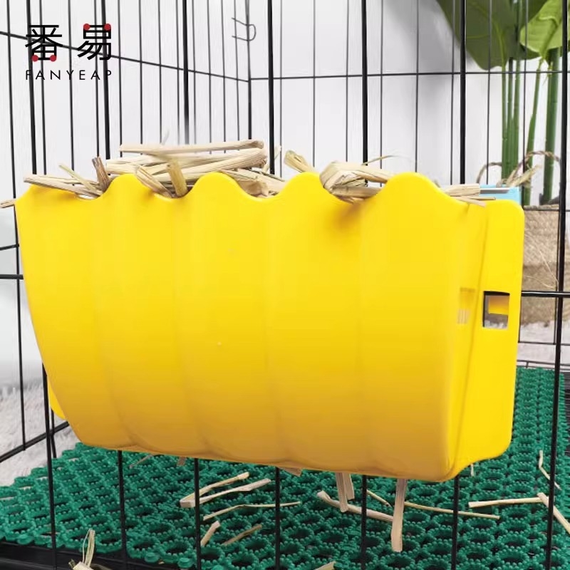 Besplatna dostava/10Y Zdjela za hranu za kućne ljubimce/Zec A144 - Hranilica za travu s ugrađenom posudom za hranu za zamorce